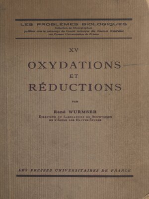 cover image of Oxydations et réductions
